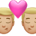 👨🏼‍❤️‍💋‍👨🏼 kiss: man, man, medium-light skin tone display on Apple